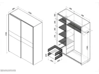 Liugustega kapp LIMA S-1 sonoma pilt 10