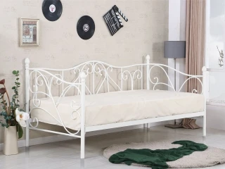 Voodi 90x200 SUMATRA valge pilt