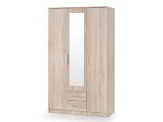 Riidekapp LIMA S-3 sonoma peegliga pilt