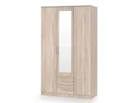 Riidekapp LIMA S-3 sonoma peegliga pilt 2