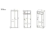 Шкаф для одежды AVO 02 pilt 10