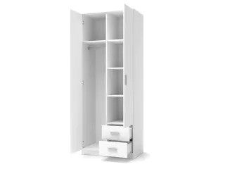 Riidekapp LIMA S-2 valge pilt