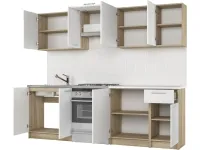 Кухня DARIA 240 дуб сонома / белый pilt 3