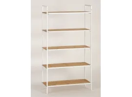 Riiul BAMBOO 5 valge raam suur