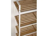 Riiul BAMBOO 5 valge raam suur pilt 3