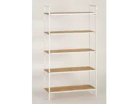 Riiul BAMBOO 5 valge raam suur pilt 2