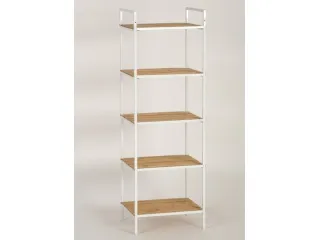 Riiul BAMBOO 5 valge raam pilt