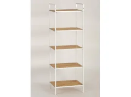 Riiul BAMBOO 5 valge raam