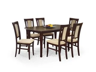 Стол раздвижной FRYDERYK 160/240 темный орех pilt