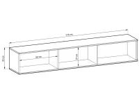 TV-alus ORO MDF 175 valge pilt 4