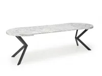 Pikendatav laud PERONI valge marmor pilt 7
