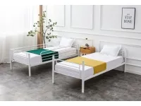 Кровать двухъярусная BUNKY 90 белая pilt 4
