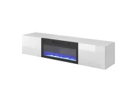TV стол LIVO RTV-180W-K с электрокамином pilt 5
