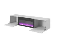 TV стол LIVO RTV-180W-K с электрокамином pilt 6