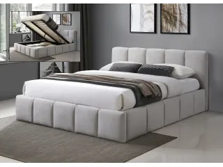 Voodi 160x200 TONE tõstemehhanismiga - Helehall pilt