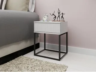 Тумбочка TRENDY SN-1 Белая pilt