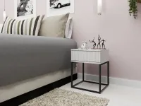 Тумбочка TRENDY SN-1 Белая pilt 4
