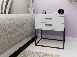 Тумбочка TRENDY SN-6 Белая pilt