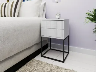 Тумбочка TRENDY SN-8 Белая pilt