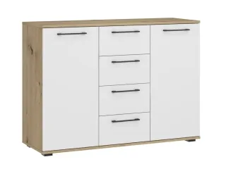 Kummut FORMO KM-2 valge / tamm artisan pilt