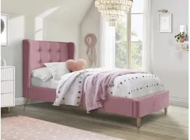 Voodi 90x200 ESTELLA 90 roosa