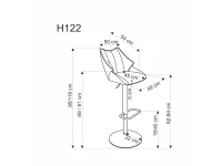 Baaritool H122 beež pilt 4