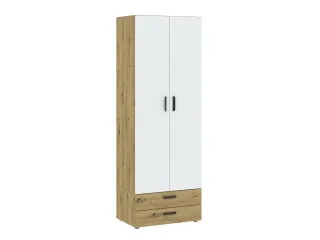 Riidekapp BASIC TWO 2D2S - Valge / artisan pilt