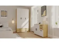 Riidekapp BASIC TWO 3D - Valge / artisan pilt 5