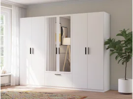 Riidekapp LITA 6D1S peegliga