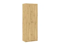 Шкаф для одежды BEN 2D+2HDF - Дуб артисан pilt 10