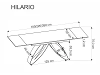 Pikendatav laud HILARIO pähkel pilt 6