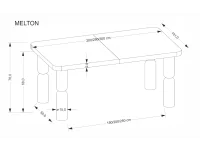 Pikendatav laud MELTON pilt 11