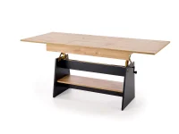 Pikendatav diivanilaud ERIKA tamm artisan - must pilt 3