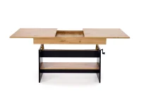 Pikendatav diivanilaud ERIKA tamm artisan - must pilt 8