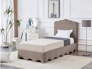 Voodi 90x200 ORSO beež pilt