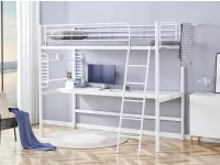 Кровать двухъярусная DOLCE 90 белая pilt 2