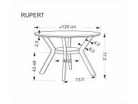 Söögilaud RUPERT pähkel pilt 5