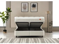 Континентальная кровать 140х200 ZEN светло-бежевая pilt 6