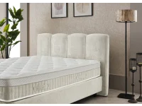 Континентальная кровать 160х200 ZEN светло-бежевая pilt 5