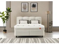 Континентальная кровать 160х200 ZEN светло-бежевая pilt 6