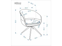 Стул K602 коричневый pilt 3