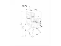 Стул K572 кремовый pilt 8