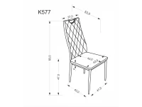 Стул K577 бежевый / черный pilt 4