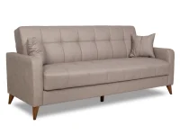 Diivanvoodi nahast LATIKA beež (Massimo 08) pilt 3