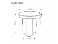 Diivanilaud MAGNUM S valge marmor / looduslik pilt 4