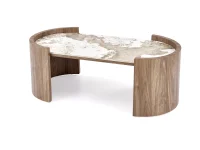 Diivanilaud NICOSIA beež marmor / pähkel pilt 2