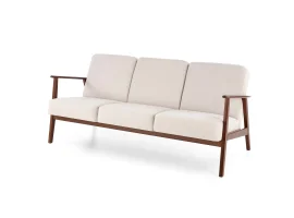 Diivan MILANO 3S helebeez CASTEL 04 / tume pähkel