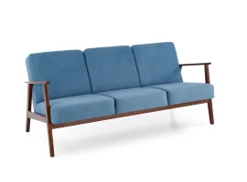Diivan MILANO 3S sinine CASTEL 74 / tume pähkel