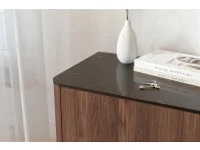 TV-alus SOLANO 1 soe pähkel / must marmor pilt 6