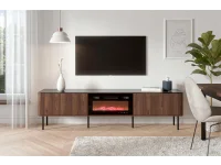 TV-alus SOLANO 2 soe pähkel / must marmor pilt 6